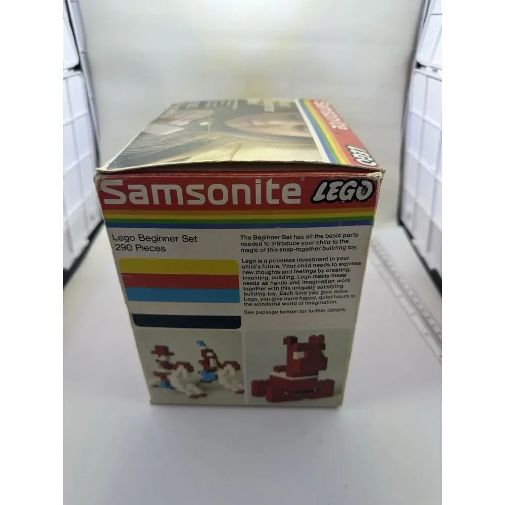 Lego Beginner Set By Samsonite 290 pieces In Original Box Rare Vintage Retro
